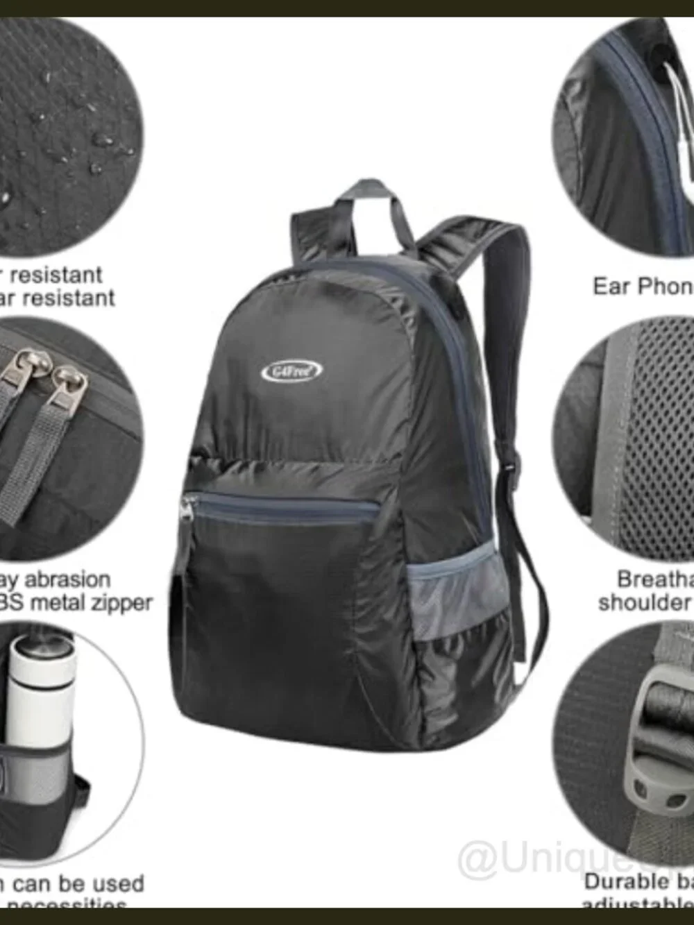 20L Packable Travel Hiking Daypack Lightweight Foldable Backpack